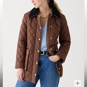 J. Crew Heritage quilted Barn Jacket with PrimaLoft BT827 brown